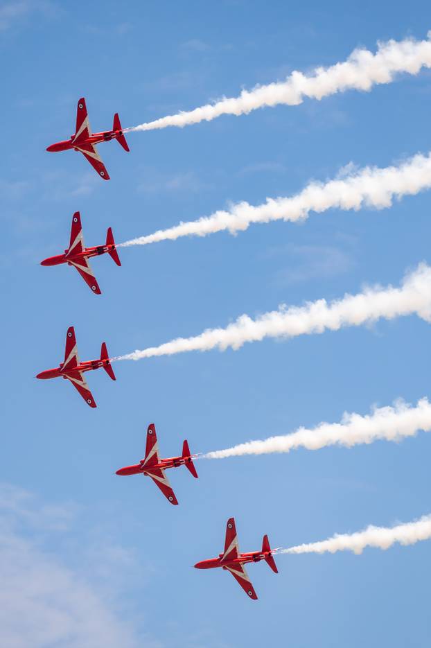 Zadar: Krila Oluje i akrobatska grupa Britanskog ratnog zrakoplovstva predstavili letačke programe