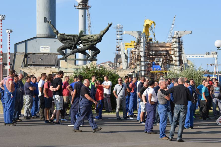 Pula: Radnici Uljanika ponovno na ulicama i traÅ¾e ostavku uprave