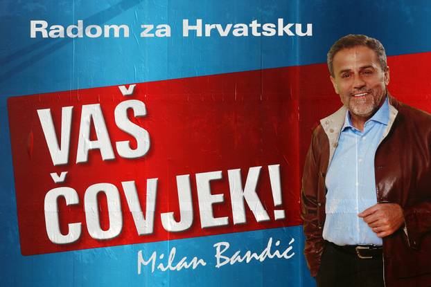 Zagreb: Gradom osvanuli predizborni plakati Milana Bandi?a