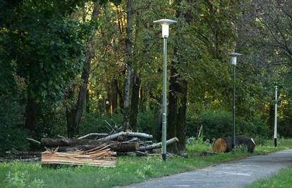 Park mladenaca u Zagrebu još nije počišćen od oluje iz srpnja