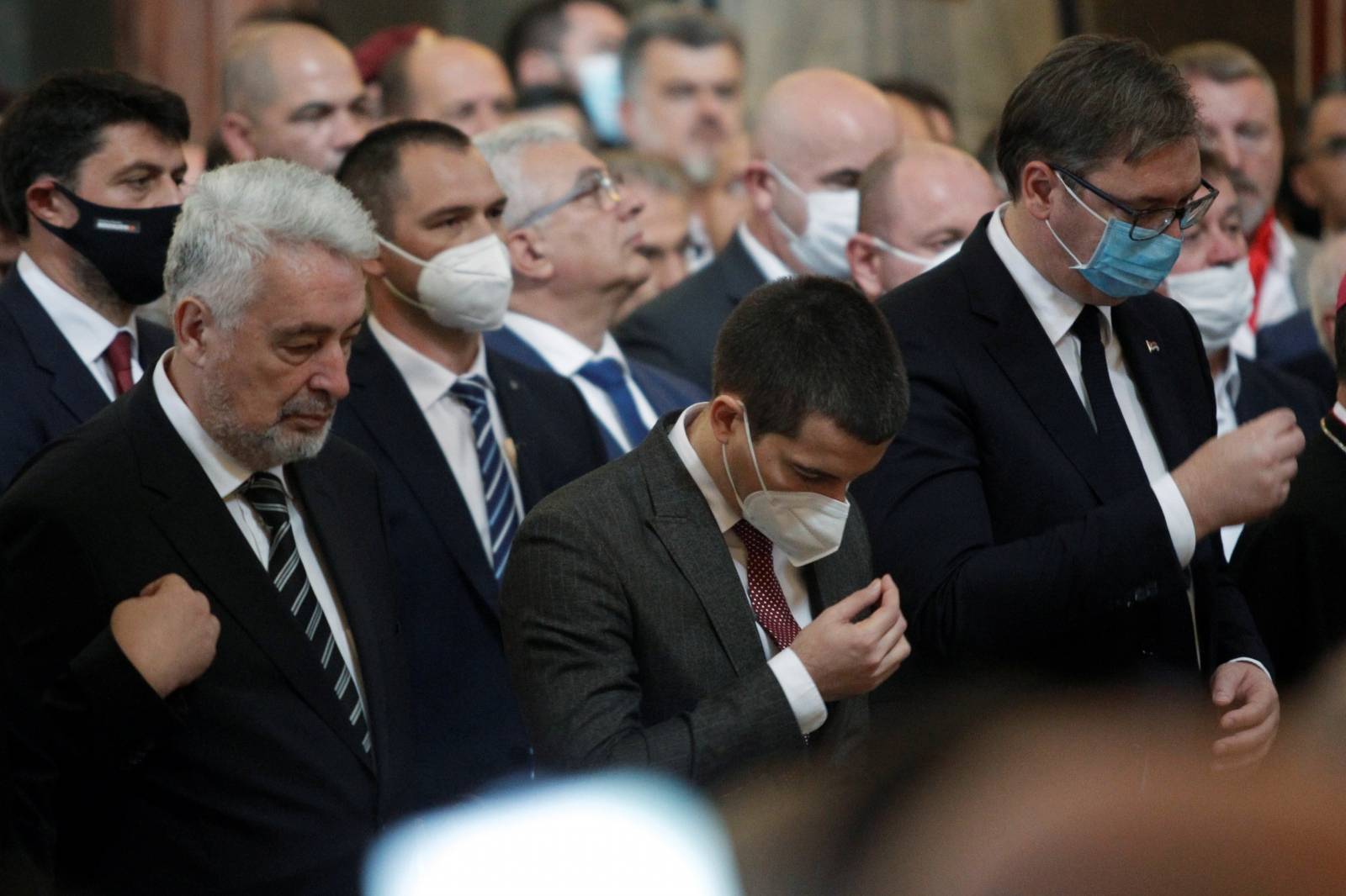 The funeral of Metropolitan Amfilohije Radovic, the top cleric of the Serbian Orthodox Church in Montenegro, in Podgorica