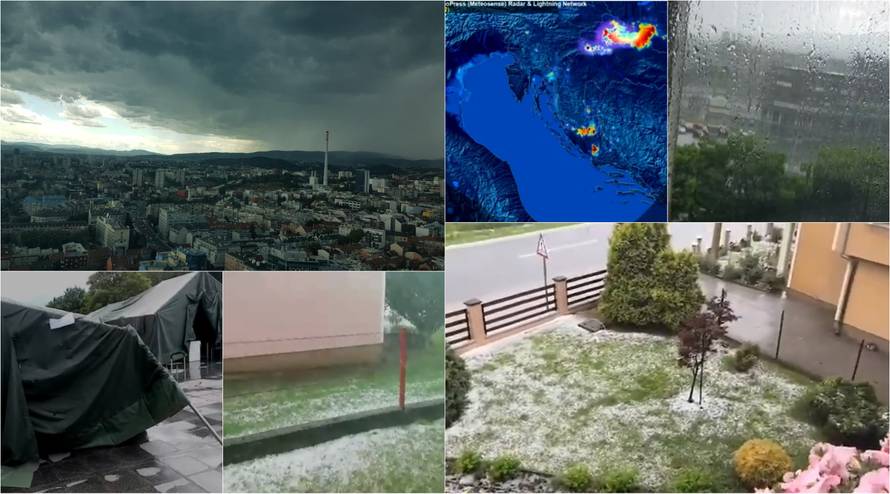 Sjever Hrvatske pogodilo jako olujno nevrijeme: Padala i tuča!