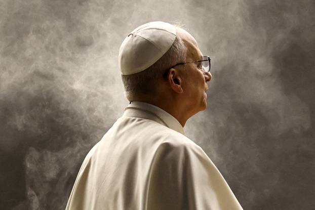 FILE PHOTO: Pope Leo XIV presides over Prayer Vigil and Rosary for Peace, at the Vatican