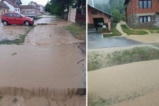 Bujice u Rešetarima poplavile kuće i ceste, načelnik: 'Kanali tu količinu nisu mogli podnijeti'