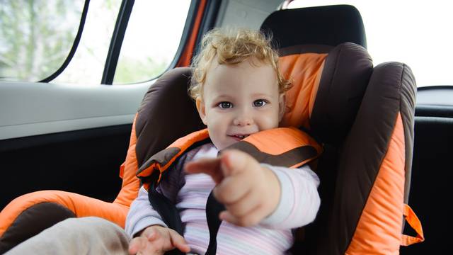 Baby in car seat