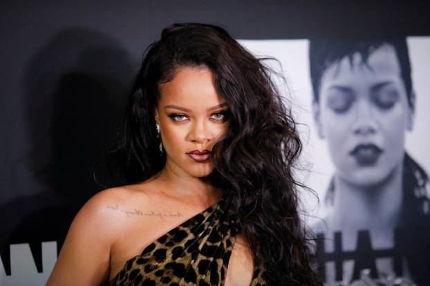 Rihanna arrives at the launch event for her autobiography "Rihanna" at The Solomon R. Guggenheim Museum in New York City