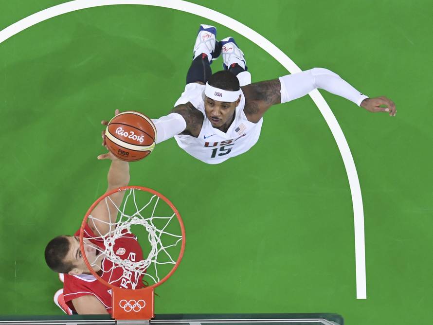 Basketball - Men's Preliminary Round Group A USA v Serbia