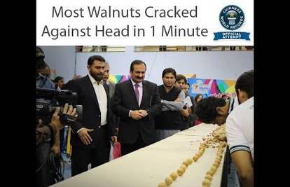 Rekorder: Pakistanac glavom razbio čak 155 oraha u minuti
