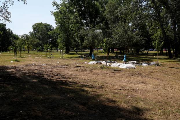 Zagreb: Neočišćen Bundek šest dana nakon koncerta Marka Perkovića Thompsona