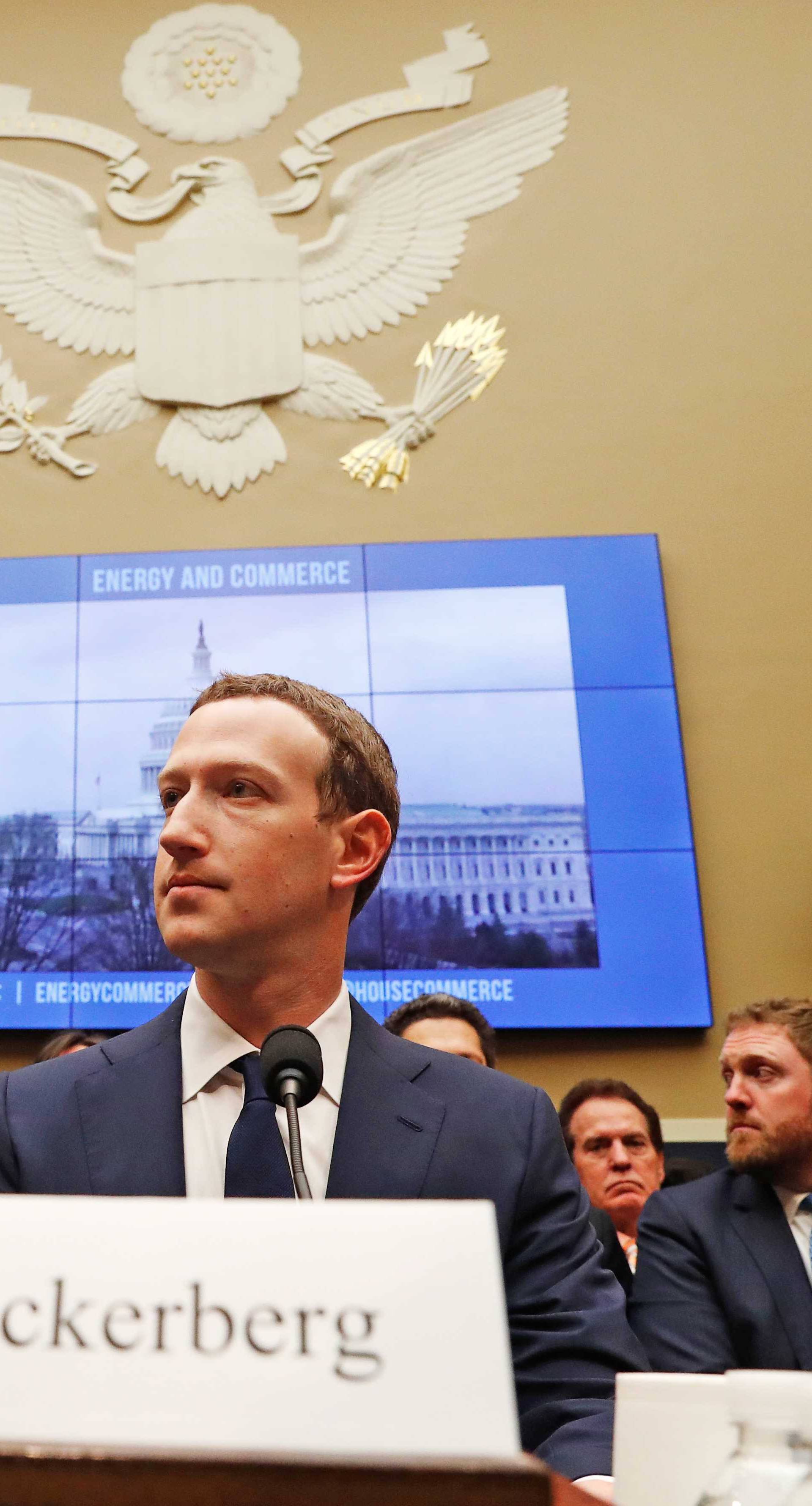 Facebook CEO Zuckerberg testifies before House Energy and Commerce Committee hearing on Capitol Hill in Washington