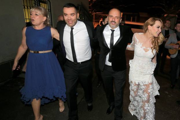 ARHIVA - 2014. Vinkovci: Svadbena sve?anost Dubravke Dujak i Tonyja Cetinskog