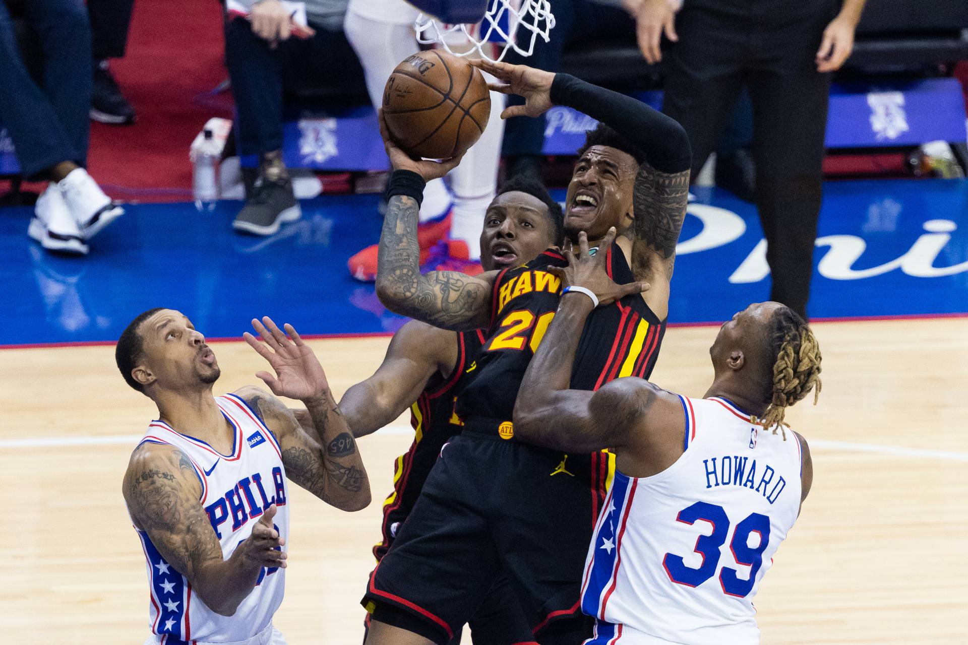 NBA: Playoffs-Atlanta Hawks at Philadelphia 76ers