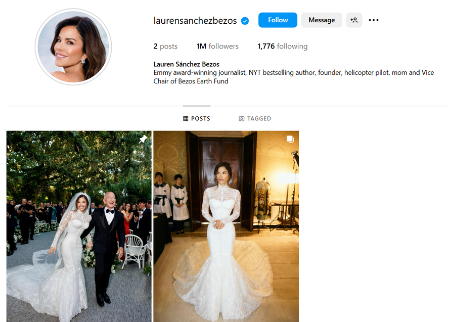 Lauren Sanchez Bezos nakon vjenčanja iznenadila potezom na društvenim mrežama