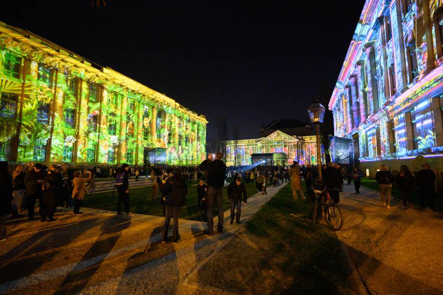 Zagreb: Na Trgu Marka Marulića svečano otvoren ovogodišnji Festival svjetla