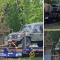 VIDEO Usred Osijeka prošlo 20-ak vagona s vojnim vozilima: 'Imala su britanske zastavice'