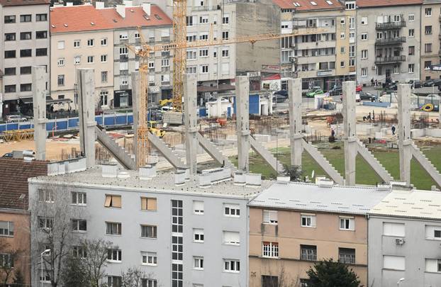 Zagreb: Pogled na stadion Kranjčevićeva