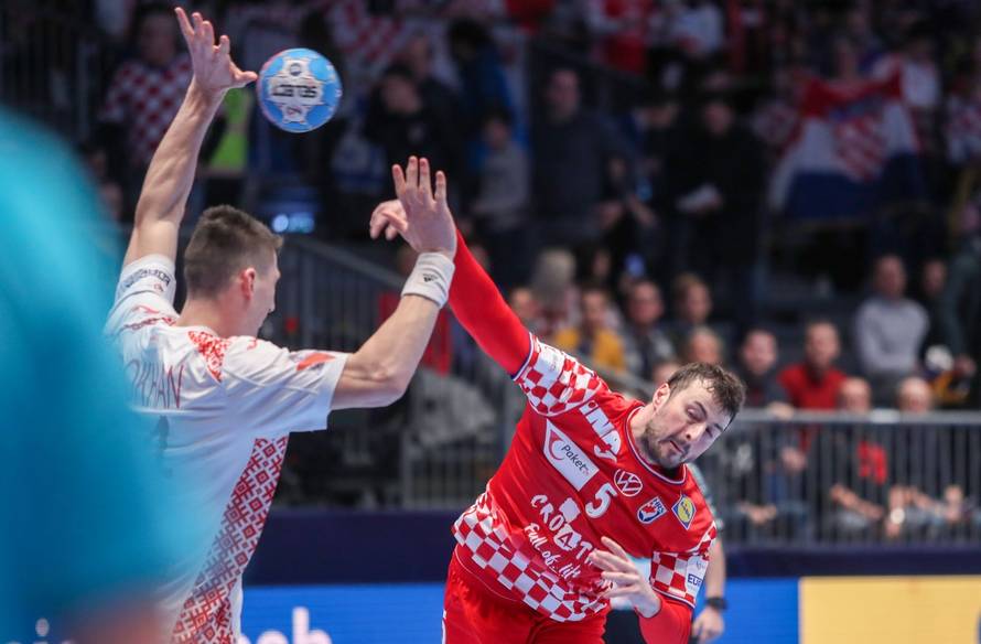 Graz: Hrvatska rukometna reprezentacija susrela se s Bjelorusijom u 2. kolu EP-a
