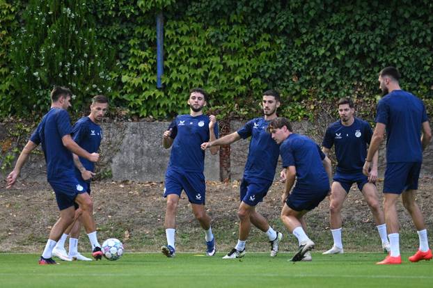 Zagreb: Trening nogometaša Dinama uoči utakmice protiv Vikinga