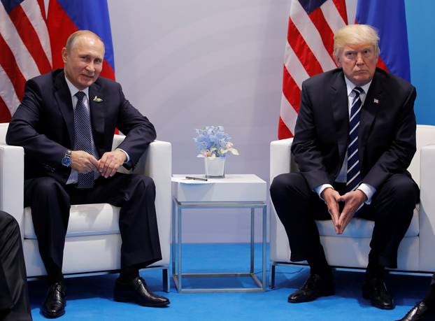 U.S. President Donald Trump meets with Russian President Vladimir Putin during their bilateral meeting at the G20 summit in Hamburg