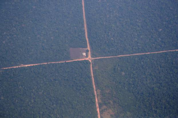 An aerial view of the Amazon near Humaita