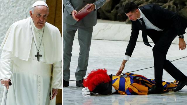 Pripadnik švicarske garde se onesvijestio dok je Papa držao opću audijenciju  u Vatikanu