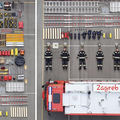 Zagrebački vatrogasci u Tetris izazovu: 'Ovo je naša oprema'
