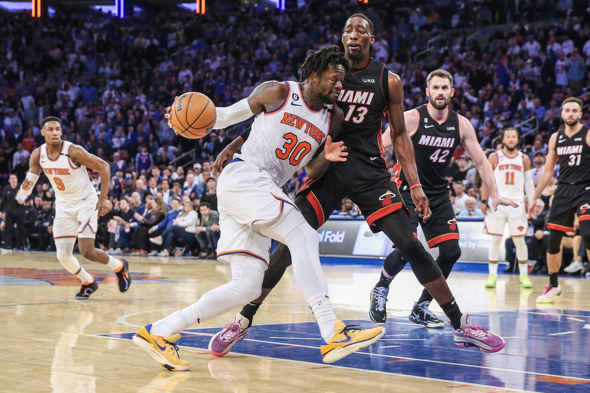 NBA: Playoffs-Miami Heat at New York Knicks