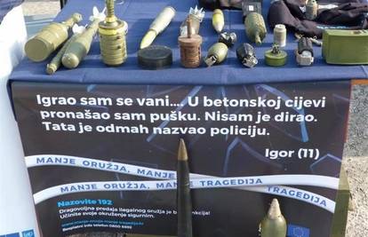 Radnik u Josipovcu iskopao ručnu bombu, u Zadru predao devet bombi i 2000 metaka