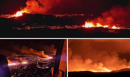 VIDEO Pogledajte nevjerojatne prizore s Islanda: Lava posvuda, stupovi dima ispunili su nebo...