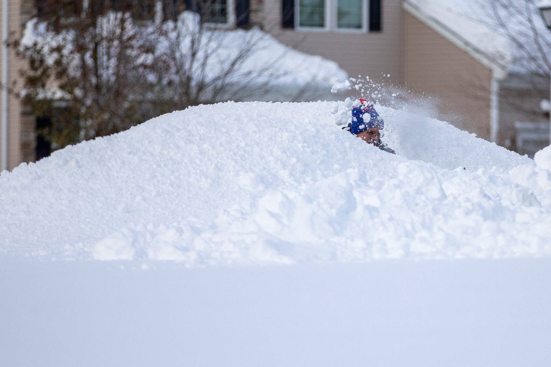 Snowstorm hits Buffalo New York