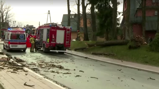 VIDEO Snažna oluja pogodila je Poljsku: Pet ljudi je umrlo, jak vjetar čupao je stabla iz zemlje