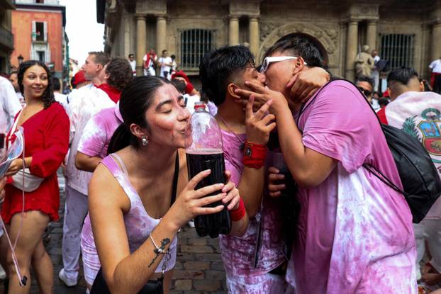 San Fermin festival (Chupinazo) in Pamplona