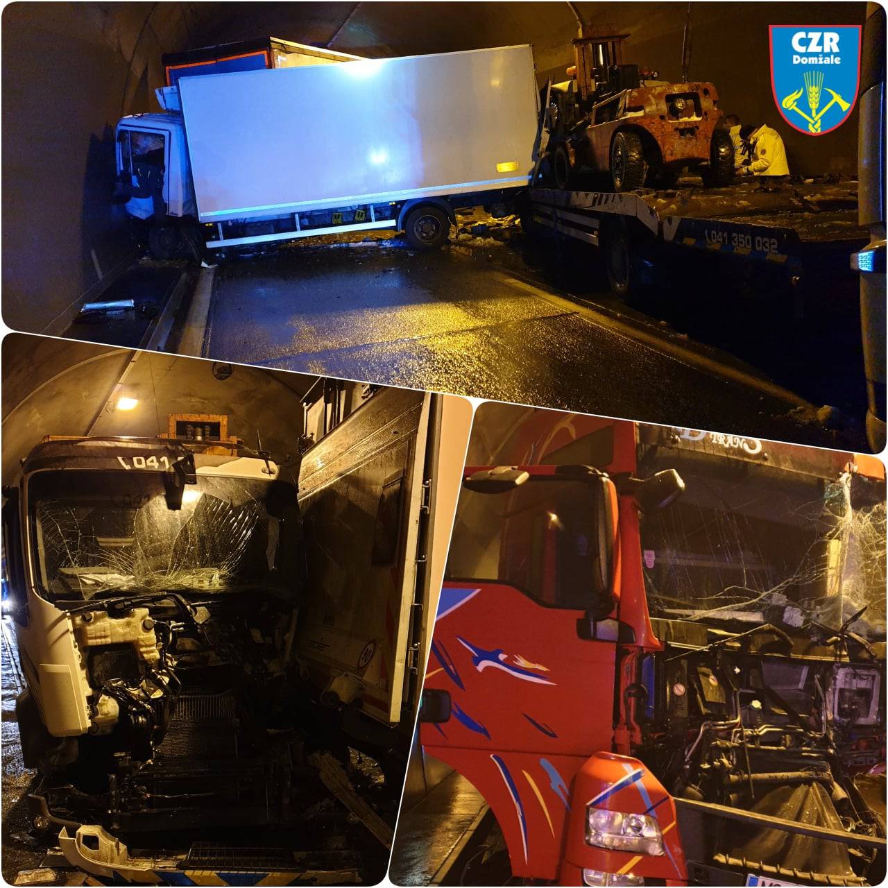 Krš i lom u slovenskom tunelu: U tri sudara 11 kamiona i auto