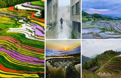 Čarolija terasastih polja riže na kineskim planinama: Kao  stube od stakla koje vode prema nebu