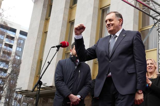 Banja Luka: Skup podrške Miloradu Dodiku nakon izricanja presude