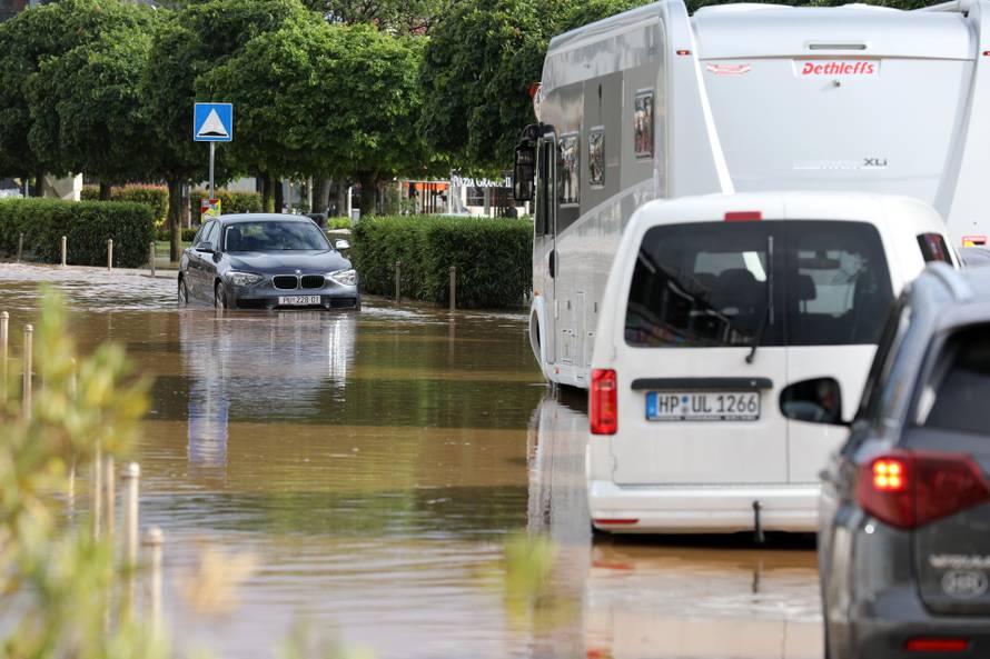 Potopljene ulice Medulina nakon jakog nevremena