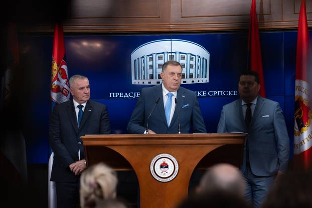 Predsjednik Republike Srpske Milorad Dodik održao je u Banja Luci konferenciju za medije 