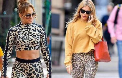 Jennifer Lopez i Sienna Miller nose tajice s uzorkom leoparda