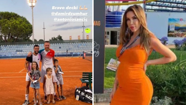 Barbara Šegetin bodri dečka na ATP turniru u Umagu: U uskoj haljini pokazala trudnički trbuh