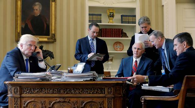 FILE PHOTO: Defining photos from the Trump presidency