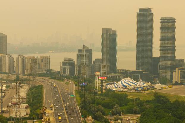 Wildfire smoke in Ontario