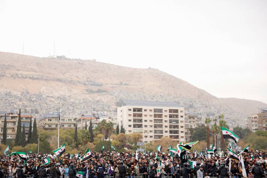 The first anniversary of Bashar al-Assad's fall, in Damascus