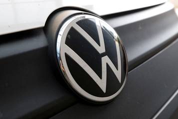 FILE PHOTO: Illustration shows Volkswagen logo