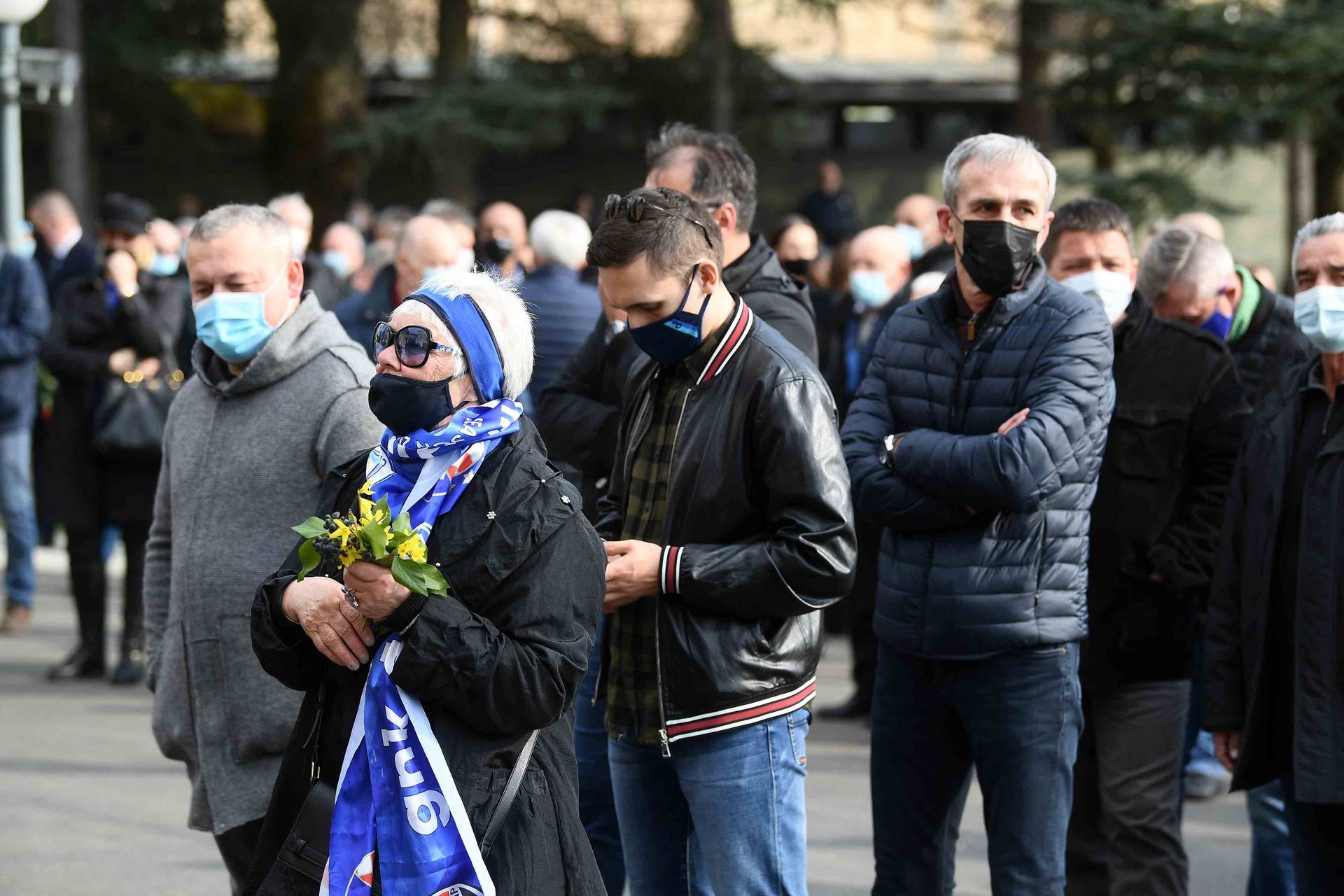 Sprovod velikana hrvatskog nogometa Zlatka Kranjčara na zagrebačkom groblju Mirogoj