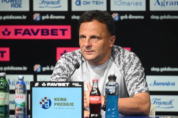 Zagreb: Konferencija za medije GNK Dinamo uoci prve utakmice 3. kola kvalifikacija UEFA Lige prvaka
