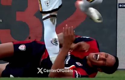 VIDEO Trenutak ludila Ante Rebića: Nagazio je protivnika na podu i dobio crveni karton!