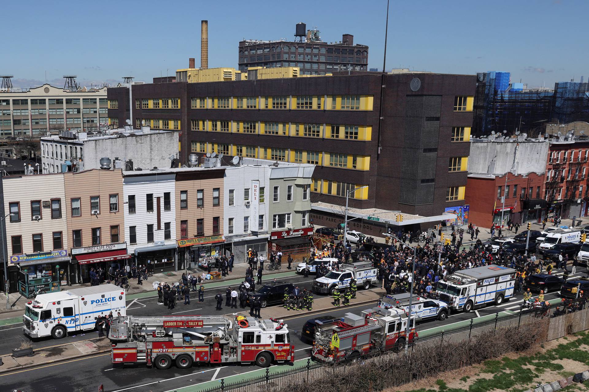 Shooting at a subway station in New York City