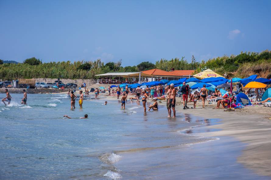 Lumbarda: Pjesčana plaža Pržina na južnoj strani Korčule 