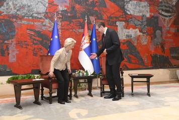 Aleksandar Vučić ugostio je predsjednicu Europske komisije Ursulu von der Leyen, koja boravi u službenom posjetu Srbiji