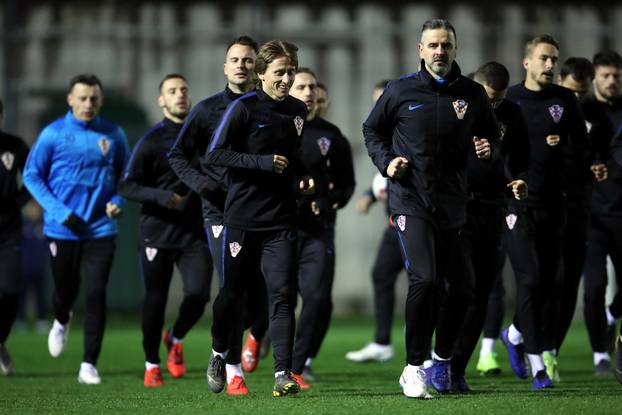 Zagreb: Trening Hrvatske nogometne reprezentacije uoÄi utakmice s AzerbajdÅ¾anom